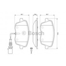 BOSCH Σετ τακάκια 0 986 494 105
