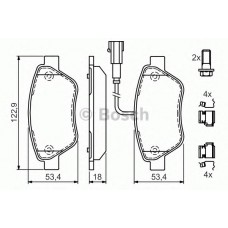 BOSCH Σετ τακάκια 0 986 494 113