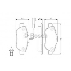 BOSCH Σετ τακάκια 0 986 494 114