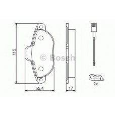 BOSCH Σετ τακάκια 0 986 494 115