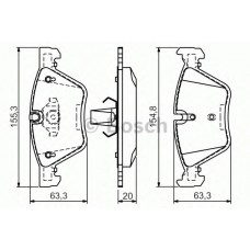 BOSCH Σετ τακάκια 0 986 494 118