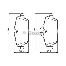 BOSCH Σετ τακάκια 0 986 494 120