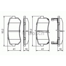 BOSCH Σετ τακάκια 0 986 494 140