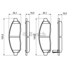 BOSCH Σετ τακάκια 0 986 494 151