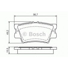 BOSCH Σετ τακάκια 0 986 494 154