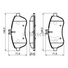 BOSCH Σετ τακάκια 0 986 494 161
