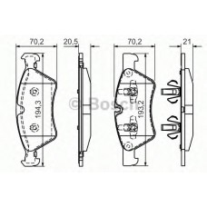 BOSCH Σετ τακάκια 0 986 494 165