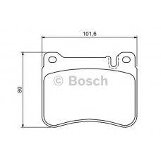BOSCH Σετ τακάκια 0 986 494 166