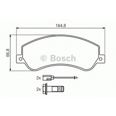 BOSCH Σετ τακάκια 0 986 494 170