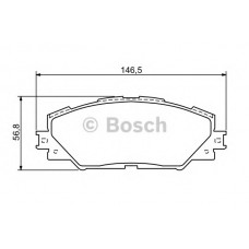 BOSCH Σετ τακάκια 0 986 494 174