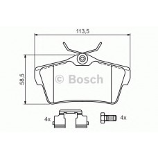 BOSCH Σετ τακάκια 0 986 494 192