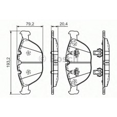 BOSCH Σετ τακάκια 0 986 494 217