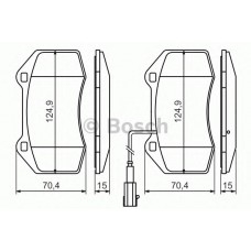 BOSCH Σετ τακάκια 0 986 494 228