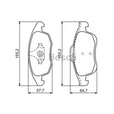 BOSCH Σετ τακάκια 0 986 494 235