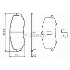 BOSCH Σετ τακάκια 0 986 494 241