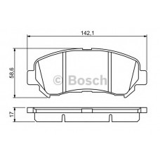 BOSCH Σετ τακάκια 0 986 494 244