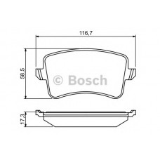 BOSCH Σετ τακάκια 0 986 494 254
