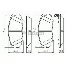 BOSCH Σετ τακάκια 0 986 494 279