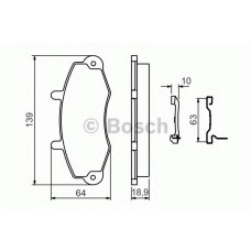 BOSCH Σετ τακάκια 0 986 494 292