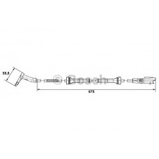 BOSCH Αισθητήρας στροφών τροχού 0 265 007 423