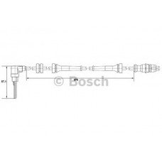 BOSCH Αισθητήρας στροφών τροχού 0 265 007 510