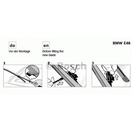 BOSCH Μάκτρο καθαριστήρα 3 397 118 989
