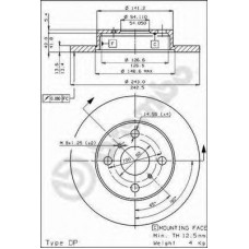 BRECO Δισκόπλακα BS 7334