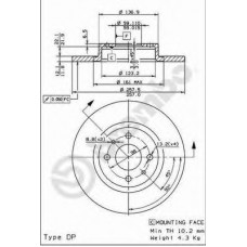 BRECO Δισκόπλακα BS 7377