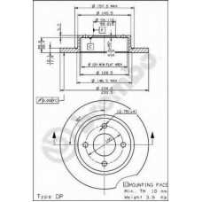 BRECO Δισκόπλακα BS 7454