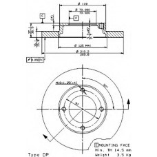 BRECO Δισκόπλακα BS 7589