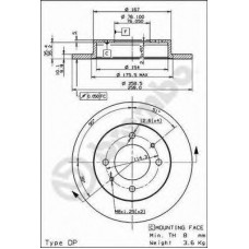 BRECO Δισκόπλακα BS 7614