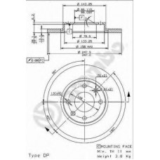 BRECO Δισκόπλακα BS 7654