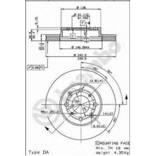 BRECO Δισκόπλακα BS 7996