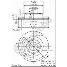 BRECO Δισκόπλακα BS 8025