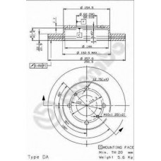 BRECO Δισκόπλακα BS 8026