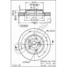 BRECO Δισκόπλακα BS 8147