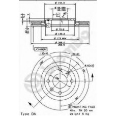 BRECO Δισκόπλακα BS 8414