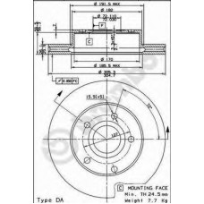 BRECO Δισκόπλακα BS 8438