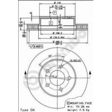BRECO Δισκόπλακα BS 8449