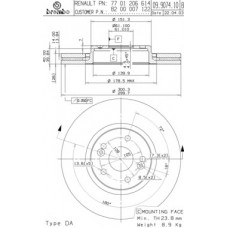 BRECO Δισκόπλακα BS 8452