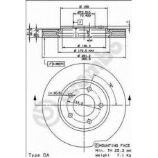BRECO Δισκόπλακα BS 8466