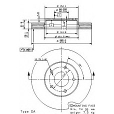 BRECO Δισκόπλακα BS 8503