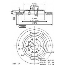 BRECO Δισκόπλακα BS 8513