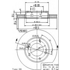 BRECO Δισκόπλακα BS 8518