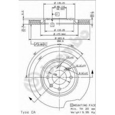 BRECO Δισκόπλακα BS 8528