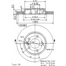 BRECO Δισκόπλακα BS 8553