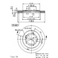 BRECO Δισκόπλακα BS 8559