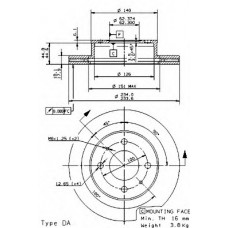 BRECO Δισκόπλακα BS 8563
