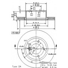 BRECO Δισκόπλακα BS 8565