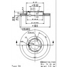 BRECO Δισκόπλακα BS 8569